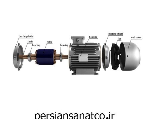 کاربرد بلبرینگ و تسمه و یاتاقان در موتورهای الکتریکی سه فاز (Application of bearings, belts and bearings in three-phase electric motors)